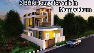 New amazing 3BHK model house for sale in vandalur Mambakkam || land 956 sq ft || build 1300 sq ft