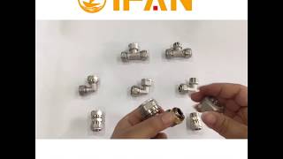 IFAN PEX Fitting for PEX-AL-PEX Pipes (Nickel color)