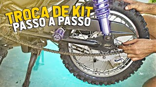 COMO TROCAR A KIT TRANSMISSÃO DA POP 110I EM CASA🚀 / *Fácil e Rápido*