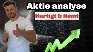 Analyser dine aktier på under 10 minutter/ aktieanalyse 2021