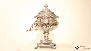 Antique Regency Old Sheffield Silver Plated Tea Urn Samovar