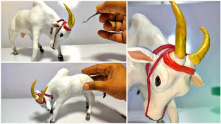 Clay Sculpting: Diy Amezing🔥Realistic Jallikattu Bull with clay,Clay Modelling,clay animals