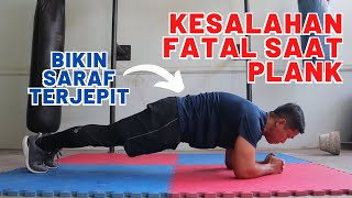 AWAS! Kesalahan Fatal Saat Plank, Bikin saraf terjepit!!!