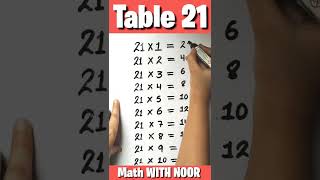 21 table trick | table trick of 21 | table of 21 | 21 ka table trick | #table #tables #short #shorts