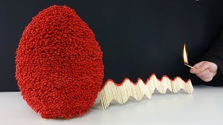 Match Chain Reaction Amazing Fire Domino - WORLD RECORD EGG