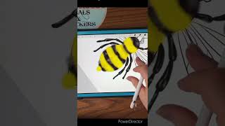 Draw a bee with my fuzzy brush in Procreate #digitalart #procreate #procreatebrushes