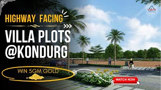 DTCP Villa  Plots at Kondurg, Shadnagar | Near Microsoft Data Center and Highway Facing Venture