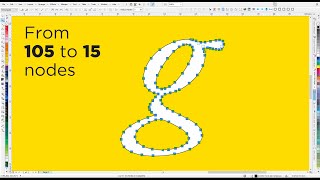 REDUCE NODES in vector image or logo - delete unnecessary points. Simplify vectors / Fix Logo design