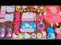 SPECIAL SERIES # PEPPA PIG & HELLO KITTY ! MIXING RANDOM THINGS INTO HOMEMADE SLIME ! ALI SLIME