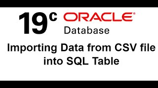 Importing data from CSV files in SQL tables
