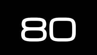 80 Second Countdown Timer / NO SOUND
