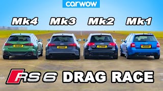 Audi RS6 generations DRAG RACE