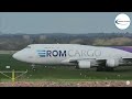 ROMCARGO AIRLINES BOEING 747-400(F) Departure at Birmingham Airport ( BHX )
