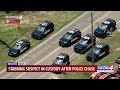 Stabbing suspect in custody after police chase