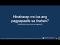 Pinapaalis ba kayo sa inyong tirahan? (Tagalog)