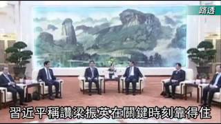 打壓佔中 習誇梁振英靠得住--蘋果日報 20141110