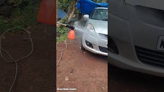 😊high pressure car washer കൊണ്ട് കാർ കഴുകി🚗💦#itsmerinshajasmin#shorts