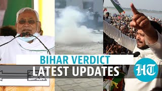 JDU workers burst crackers as latest trends show NDA majority in Bihar