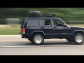 Loud Cammed Jeep Cherokee XJ - Acceleration and Drive by w/ Banks Monster Cat Back