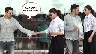 Varun Dhawan Gets Angry On Alia Bhatt As She Pulls His Tshirt
