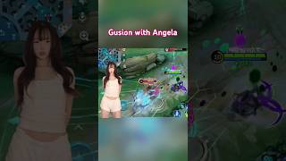 Gusion with Angela #mlbb #gusion #viralvideo #angela