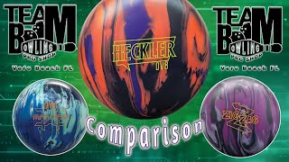 DV8 Heckler DV8 Mantra Radical ZigZag Ball Comparison