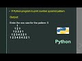 # Python program to print number pyramid pattern