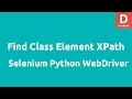 Python Selenium Webdriver Get all Class elements XPath