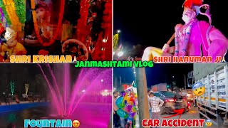 Janmashtami Vlog With Friends😍|| Car Accident With Truck😰|| Mukerian || BeebaBoyzVlogs