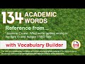 134 Academic Words Ref from 