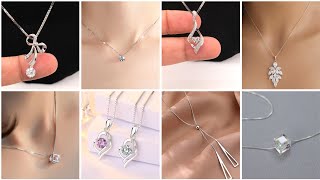 pretty silver pendant/necklace design ideas for girls