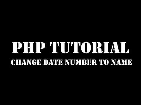 PHP Date Convert Number To Month Name PHP Date Convert Number To Month Name