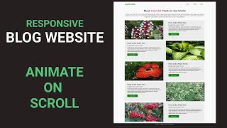 How To Make Blog Website Using HTML & CSS | Full Responsive Website Design Step by Step