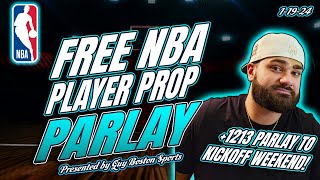 NBA Player Prop Parlay 1/19/2024 | FREE NBA Player Prop Parlay Best Bets