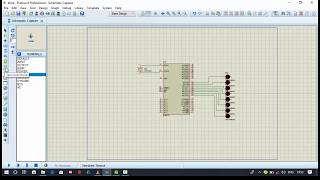Led blink using microcontroller | At89c51 | Using Proteus
