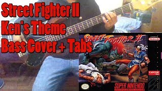 [SNES] Street Fighter II - Ken's Theme | Bass Cover + Tabs