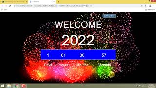 New Year Countdown Timer using JavaScript