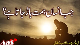 Jab Insaan Himmat Har Jata Hai?? || Syed Ahsan AaS