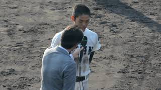 中日ドラ１ 根尾選手！２年生の優勝インタビュー(秋季近畿大会)