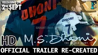 M.S.Dhoni - The Untold Story | Unofficial Trailer & Songs | Sushant Rajput #2 | Neeraj Pandey