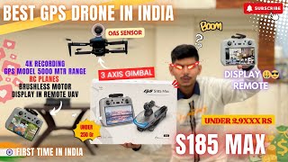 S185 Drone: Unboxing \u0026 First Flight Review 🤯Best Drone Camera 2025🔥Budget Drone RTH | F7 Sjrc 4k Gps