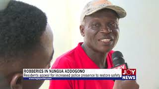 Robberies in Nungua Addogono: Residents appeal for increased police presence to restore safety.