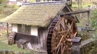 水車小屋と屋根付き橋  ～石畳清流園～  2016 4/1