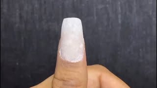 Nail extensions with rice || DIY nails with rice and glue || #shorts #acrylicnails