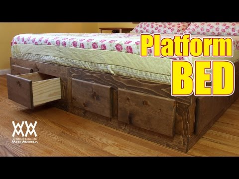 Make a king sized bed frame with lots of storage! Make a king sized bed frame with lots of storage!