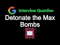 Detonate the Maximum Bombs - Leetcode 2101 - Python