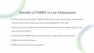 NIBRS and UCR Presentation