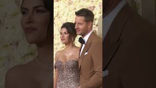 #JustinHartley and #SofiaPernas steal is kiss at the #GoldenGlobes2024 red carpet #shorts