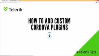 How to add custom Cordova plugins