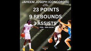 Jaheem Joseph -  Concordia vs Laval (Big Game) 23 Points, 9 Reb \u0026 3 AST